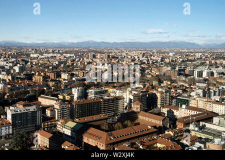 L'Italie, Lombardie, Milan, paysage urbain de Belvedere Enzo Jannacci dans le gratte-ciel Pirelli Banque D'Images