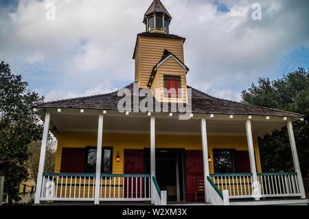 Lafayette, LA, USA - Jan 21, 2017 : Un vieux La Chapelle des Église Attakapas Banque D'Images
