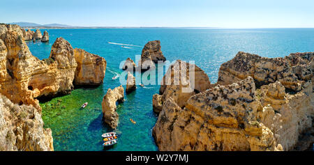 Ponta da Piedade, Lagos, Algarve Banque D'Images