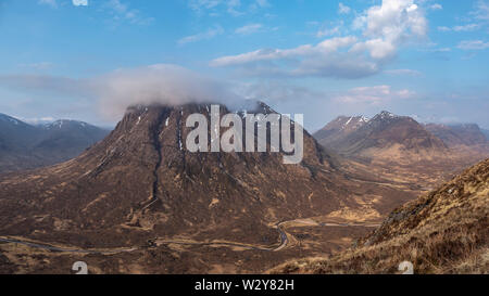 Buachaille Etive Mor de Stob un Chrulaiste Beinn, Glencoe, Ecosse Banque D'Images