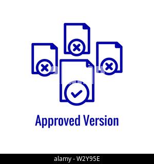 Approbation et signature de l'icône de l'imagerie approuvé - de montrer quelqu'un compte tenu de l'aller de l'avant Illustration de Vecteur