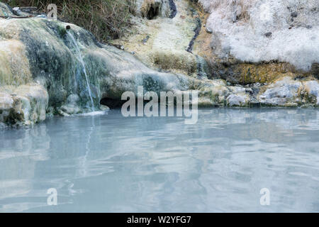 Natural Hot Spring - Bagni San Filippo Toscane Banque D'Images