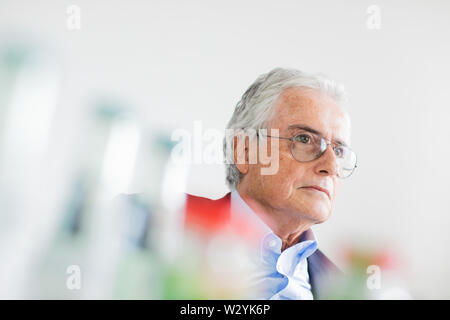 11 juillet 2019, Berlin, Düsseldorf : Ron Sommer, ancien président directeur général de Deutsche Telekom, enregistrées au cours d'un dpa entrevue. L'été sera de 70 ans le 29.07.2019. Photo : afp/Vennenbernd Rolf Banque D'Images