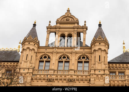 Schwerin, Allemagne. Détails du château de Schwerin (palais) Schweriner Schloss, Site du patrimoine mondial en 1 Banque D'Images