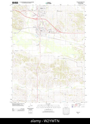 Cartes topographiques USGS Tama IA IOWA 20130402 Restauration TM Banque D'Images