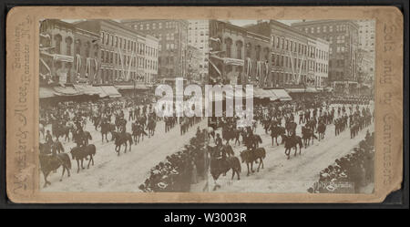 Des agents de la Div 4 juillet Parade, Rochester, NY, par Webster & Albee Banque D'Images