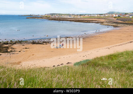 Ruby Bay (Elie Woodhaven), avec Elie dans la distance, Elie, Fife, Scotland, UK Banque D'Images