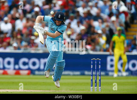 Birmingham, UK. 11 juillet, 2019. Eoin Morgan de l'Angleterre au cours d'ICC Cricket World Cup demi-finale entre l'Angleterre et l'Australie à l'Edgbaston le 11 juillet 2019 à Birmingham en Angleterre. Action Crédit : Foto Sport/Alamy Live News Banque D'Images