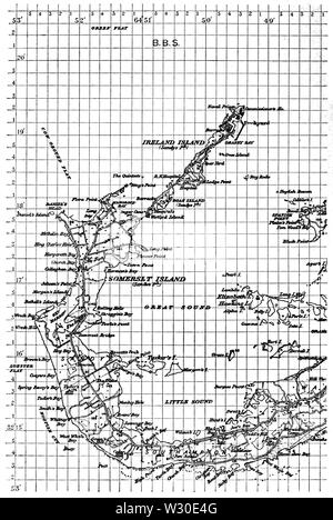 PSM V66 D404 Le sud-ouest de tiers de l'Bermudes Banque D'Images