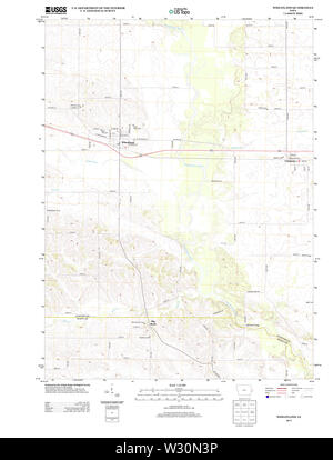 Cartes topographiques USGS IOWA IA Wheatland 20130410 Restauration TM Banque D'Images