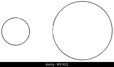 PSM V88 D218 dimensions relatives de la lune et de mars 1 Banque D'Images