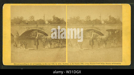 Pic-nic au pont d'Antietam, Parti 22e, Sept 1862, par Gardner, Alexander, 1821-1882 Banque D'Images