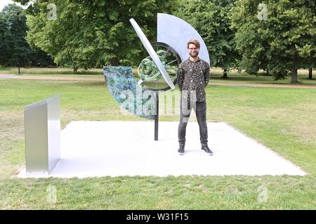 Serpentine Gallery .Kudsk Steensen décerné Serpentine inaugurale commision architecture augmentée en collaboration avec google Arts & culture et Sir David Adjaye OBE 11 Juillet 2019 Banque D'Images