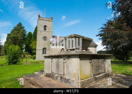 St Michel et tous les Anges, Hopton Wafers, Shropshire. Banque D'Images