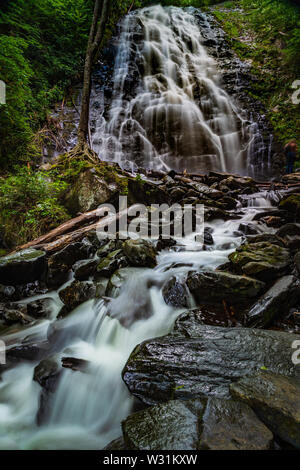 Crabtree Falls, North Carolina, USA Banque D'Images