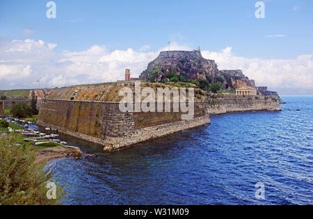 Ancienne forteresse de Corfou, Grèce Banque D'Images