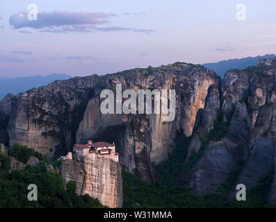 Monastère Rousanou, Météores, Grèce Banque D'Images