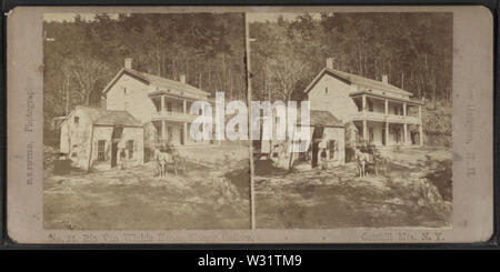 Maison Rip Van Winkle, Sleepy Hollow, New York, NY Mts par H S Fifield Banque D'Images