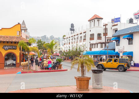 ENSENADA, MEXIQUE - MAI, 31, 2015 : Street view d'Ensenada Mexique, situé à 80 km au sud de San Diego en Basse Californie. Banque D'Images