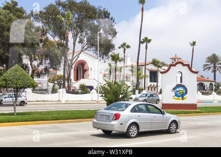 ENSENADA, MEXIQUE - MAI, 31, 2015 : Street view d'Ensenada Mexique, situé à 80 km au sud de San Diego en Basse Californie. Banque D'Images