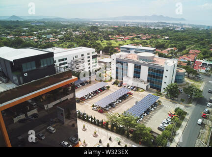 Centre d'affaires à Managua Nicaragua vue aérienne drone Banque D'Images