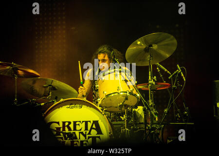 Bologna Italie 10 juillet 2019 Greta Van Fleet live à la Bologna Sonic Park © Roberto Finizio / Alamy Banque D'Images