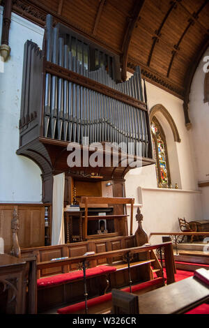 L'orgue à l'église de St Mars, Wendreda Banque D'Images