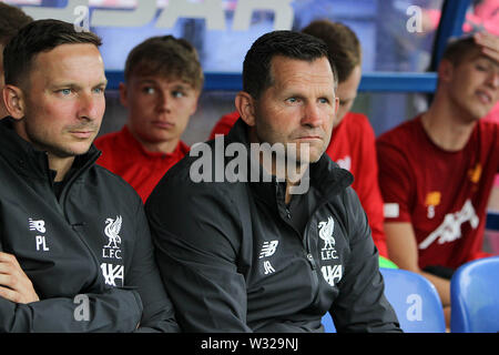 Birkenhead, UK. 11 juillet, 2019. John Achterberg de Liverpool pendant le match amical d'avant saison entre Tranmere Rovers et Liverpool au Prenton Park le 11 juillet 2019 à Birkenhead, Angleterre. (Photo : Richard Ault/phcimages.com) : PHC Crédit Images/Alamy Live News Banque D'Images