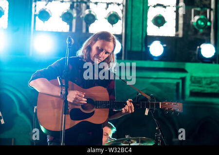 Bergen, Norvège - Juin 15th, 2019. Le chanteur et compositeur norvégien Jarle Skavhellen effectue un concert live au festival de musique norvégienne 2019 Bergenfest à Bergen. (Photo crédit : Gonzales Photo - Jarle H. MEO). Banque D'Images