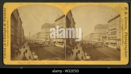 State Street, au nord de Madison, par P B Greene Banque D'Images