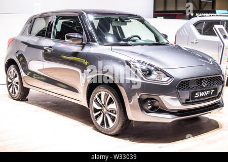 Genève, Suisse, mars 2019 Nouvelle Suzuki Swift à Genève International Motor Show, 4e gen, voiture sous-compacte du segment B produit par le Japonais Suzuki Banque D'Images