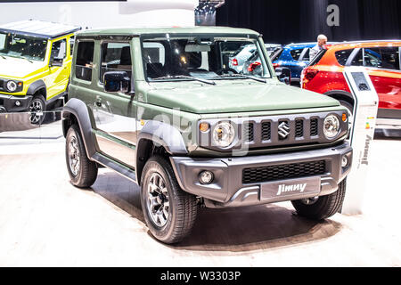 Genève, mars 2019 toutes les nouvelles Suzuki Jimny 4e gen, Genève International Motor Show, JB74 Sierra Jimny mini vus hors route faite par le Japonais Suzuki Banque D'Images