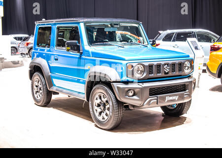 Genève, mars 2019 toutes les nouvelles Suzuki Jimny 4e gen, Genève International Motor Show, JB74 Sierra Jimny mini vus hors route faite par le Japonais Suzuki Banque D'Images