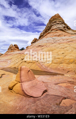 Coyote Buttes South, Arizona, États-Unis d'Amérique Banque D'Images