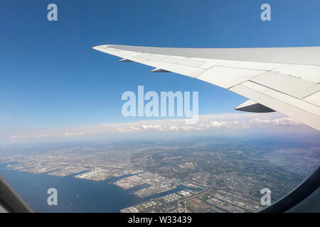 Vue depuis l'avion d'air Banque D'Images