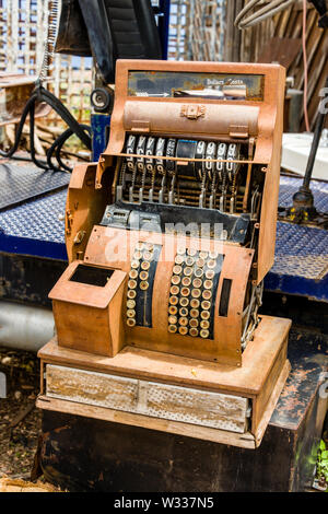 Jerome Ghost Town Caisse enregistreuse Antique Banque D'Images