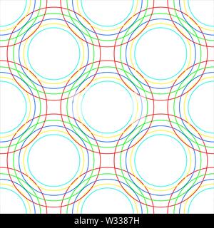 Arrière-plan de fête parfaite de cercles sur fond blanc. Illustration de Vecteur