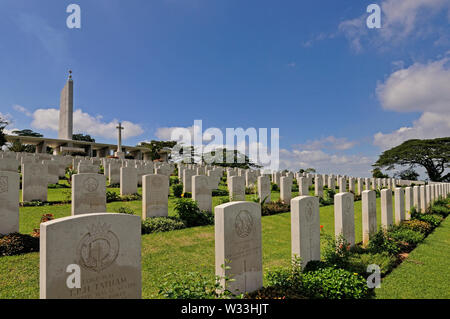 Singapour, Singapour - février 08, 2017 : Kranji War Memorial et le cimetière Banque D'Images