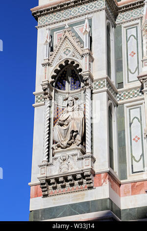 FLORENCE, ITALIE - 27 août 2018 : la cathédrale de Florence (Il Duomo di Firenze) Le 27 août 2018 à Florence, en Italie. Florence est la plus grande ville de tus Banque D'Images