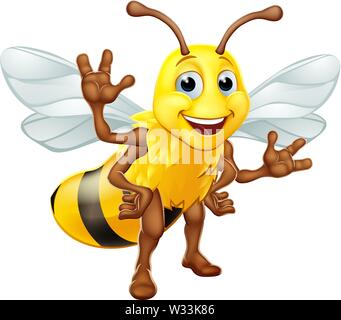 Abeilles bourdons Bourdon Personnage Illustration de Vecteur