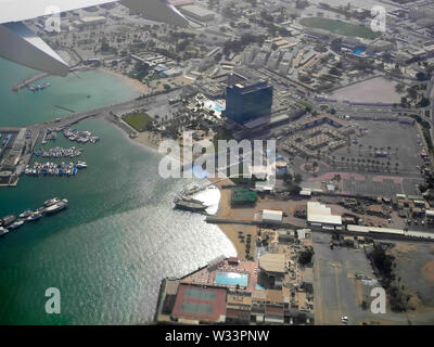 Paysage de Doha, Qatar Banque D'Images