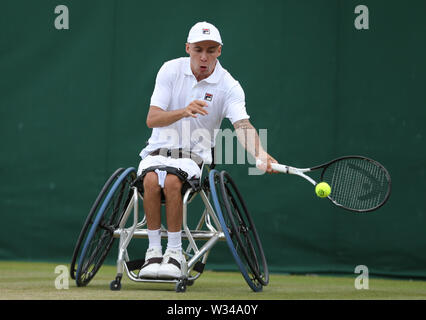 Wimbledon, Londres, Royaume-Uni. 12 juillet 2019. Andy Lapthorne, Grande-Bretagne, 2019 Allstar Crédit : photo library/Alamy Live News Crédit : Allstar Photo Library/Alamy Live News Banque D'Images