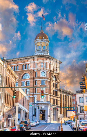 La construction du dôme dans le centre-ville de Chattanooga Tennessee TN . Banque D'Images