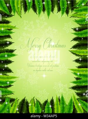 Décoration de Noël résumé fond avec de la place pour votre texte Illustration de Vecteur