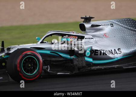 Silverstone, UK. 11 juillet, 2019. Silverstone, Angleterre Sport Grand Prix de Formule 1 en 2019 en Angleterre le pic : Lewis Hamilton, Source : LaPresse/Alamy Live News Banque D'Images