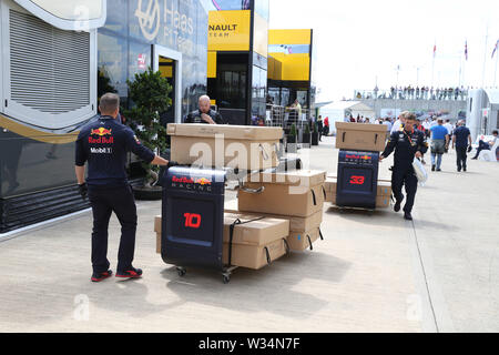 Silverstone, UK. 11 juillet, 2019. Silverstone, Angleterre Sport Grand Prix de Formule 1 en Angleterre en 2019 dans l'atmosphère : Crédit photo : LaPresse/Alamy Live News Banque D'Images