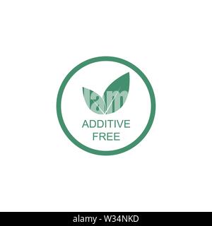 Additifs alimentaires free sign design simple. Vector EPS10 Illustration de Vecteur