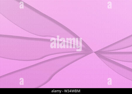 L'illustration. Traversé trois rubans violets sur un vieux fond texturé rose. La Journée internationale de la femme. Banque D'Images