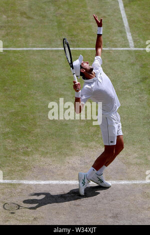 Wimbledon, Londres, Royaume-Uni. 12 juillet 2019. Tennis de Wimbledon, Londres, Royaume-Uni. NOVAK DJOKOVIC, Espagne, 2019 Allstar Crédit : photo library/Alamy Live News Banque D'Images