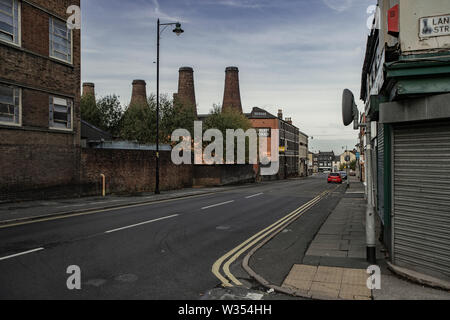 Typique du paysage industriel de Stoke-on-Trent, un four à bouteilles ou un four à bouteilles, 'Bottle' se réfère à la forme de la structure Banque D'Images